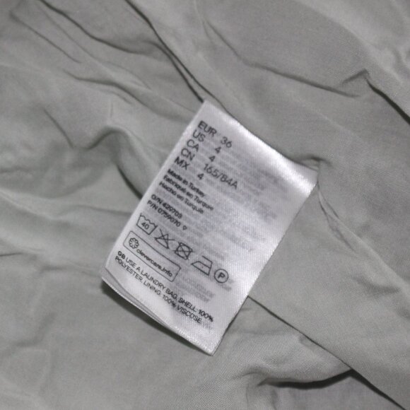 NWOT H&M Royal Wedding Pleated Chiffon Wrap Maxi Dress - Picture 13 of 13